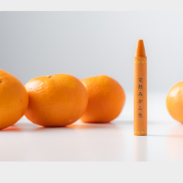 自然由来だから安心 みかんづくりの1年を描く「みかんくれよん 自然由来だから安心 みかんづくりの1年を描く「みかんくれよん