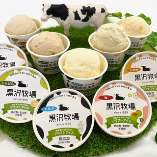 放牧育ち生乳100%！黒沢牧場の無添加クラフトアイスクリーム5種 (10個入)