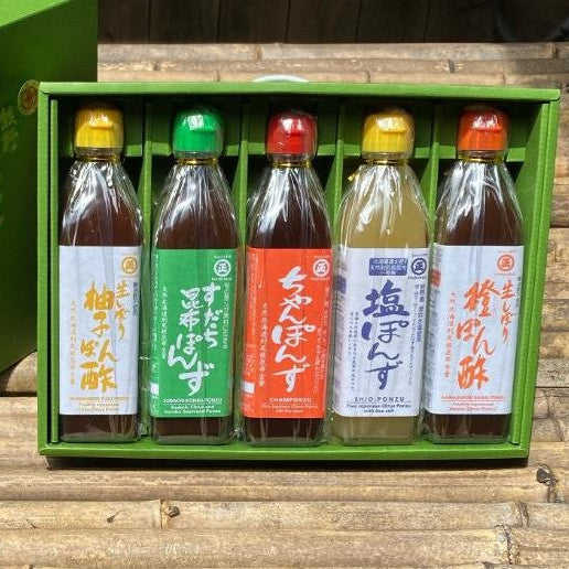 創業明治12年！香り高いぽん酢5本セット(各300ml)｜丸正酢醸造元